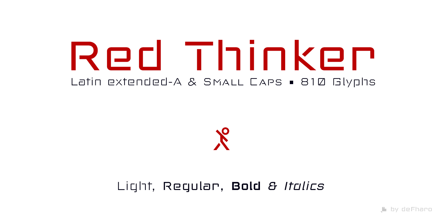 Ejemplo de fuente Red Thinker #1